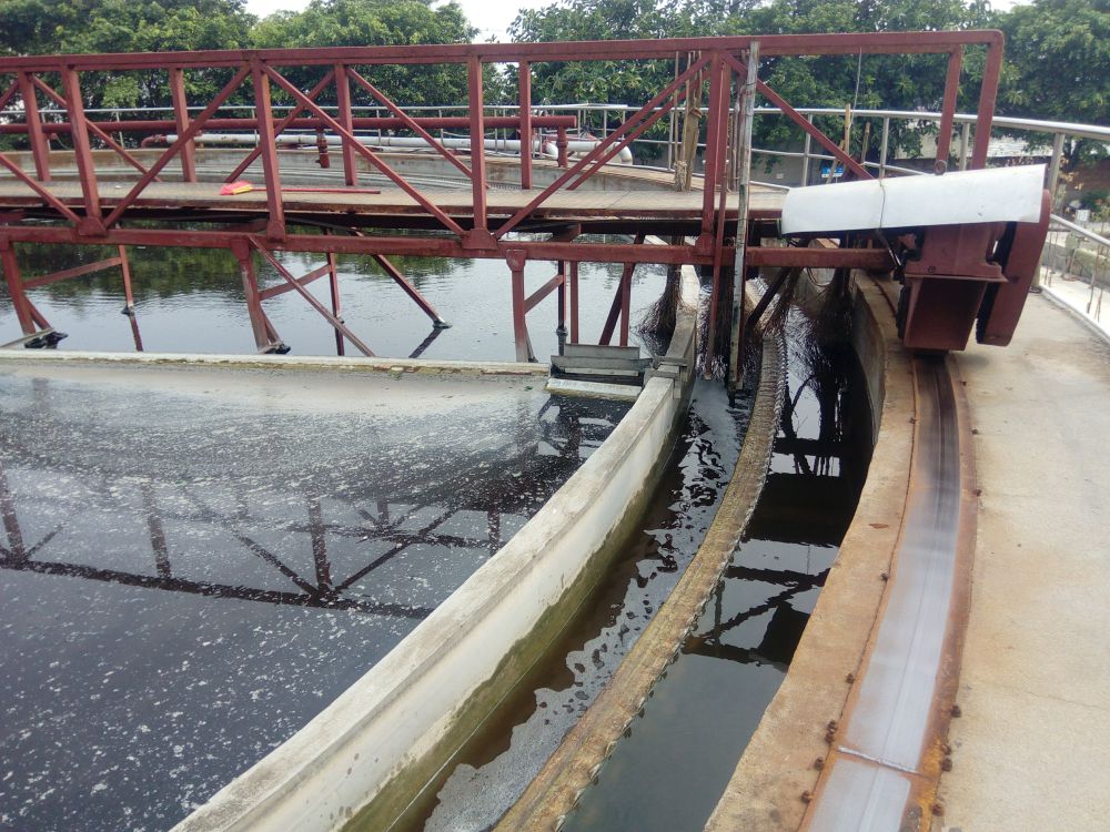 Wastewater from a paper industry in Dongguan